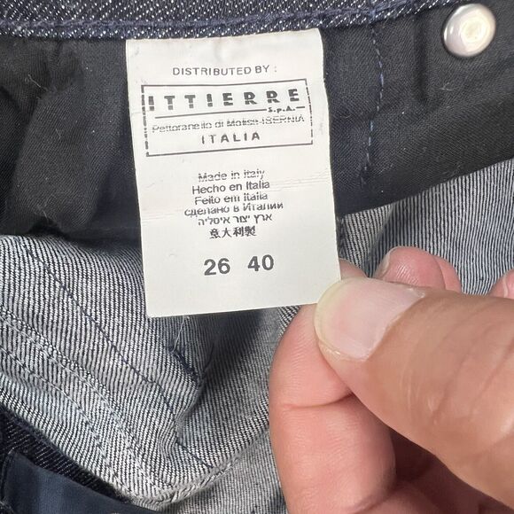 Exte Jean Pants Women's Size 26 Black Lace & Beads Made in Italy - Picture 4 of 16